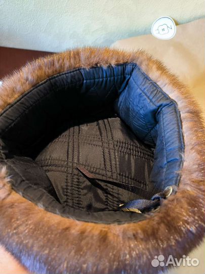 Норковая шапка мужская новая 62