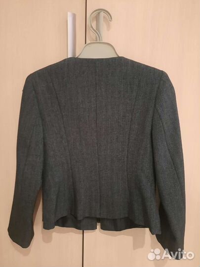 Школьный серый пиджак для девочки