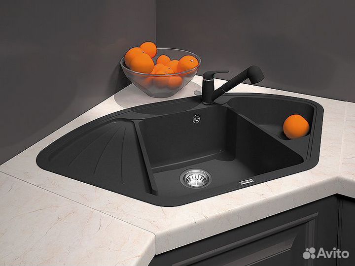 Кухонная мойка Florentina Капри-1060 20.185.J1060.102 Черная