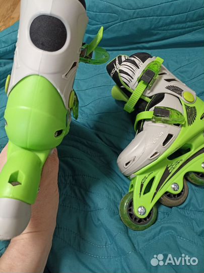 Роликовые коньки детские раздвижные 30-33