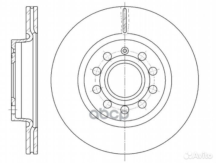 Диск тормозной вентилируемый G-brake GR-02957