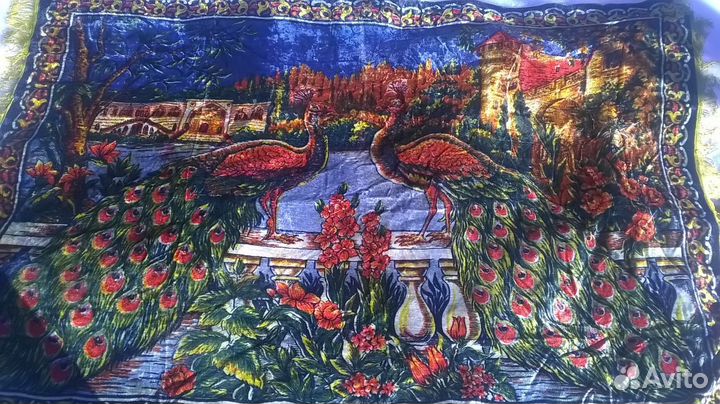 Ковер покрывало плюш СССР винтаж