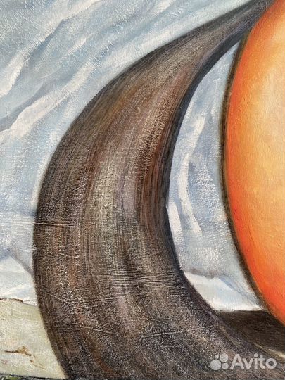 Картина маслом на холсте портет абстракция море