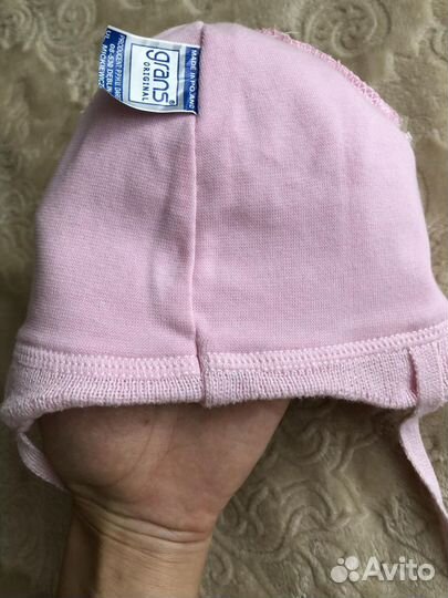 Шапка демисезон на девочку размеры 42- 54
