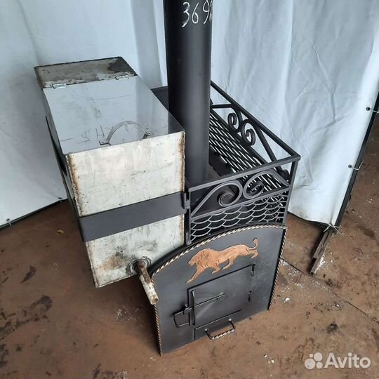 Печь банная с боковым баком