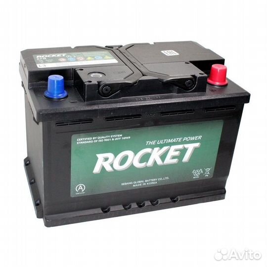 Автомобильный аккумулятор rocket EFB 70R