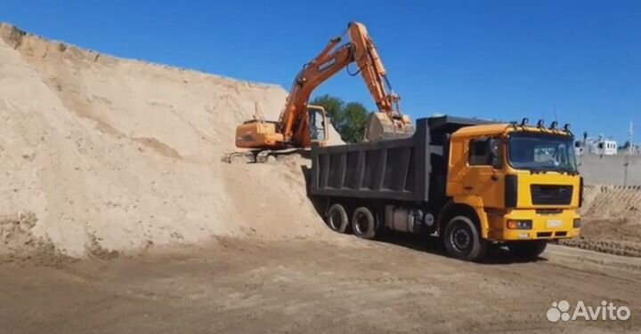 Песок строительный, грунт с доставкой от производителя