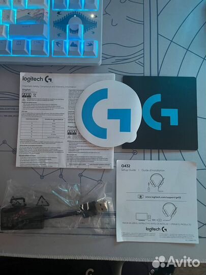 Проводные наушники logitech g432