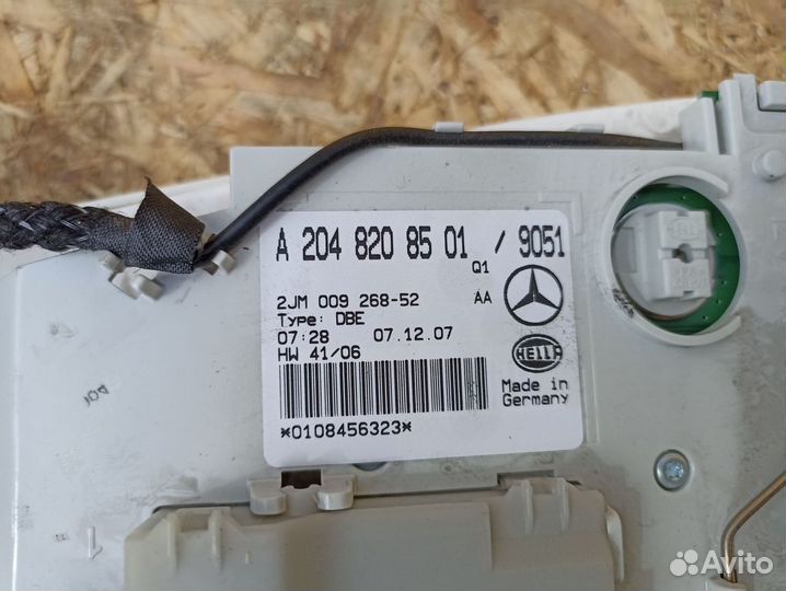 Плафон салона передний Mercedes W204