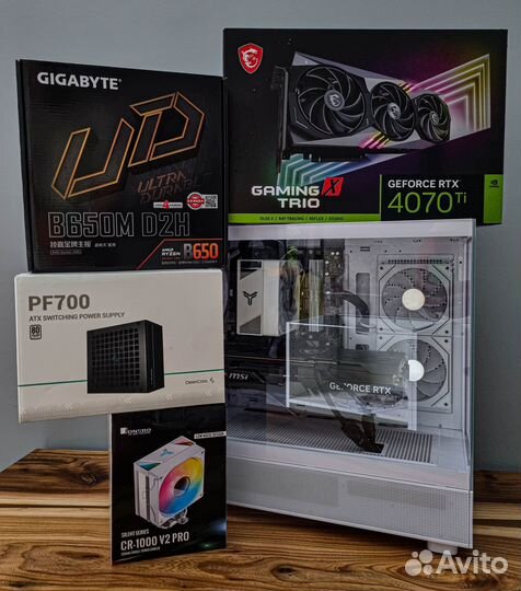 Игровой комп RTX 4070 Ti + Ryzen 5 7500f + 32GB DD