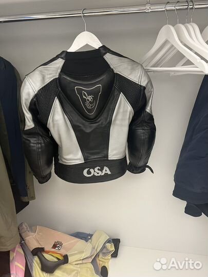 Мотокуртка кожаная женская б/у osa
