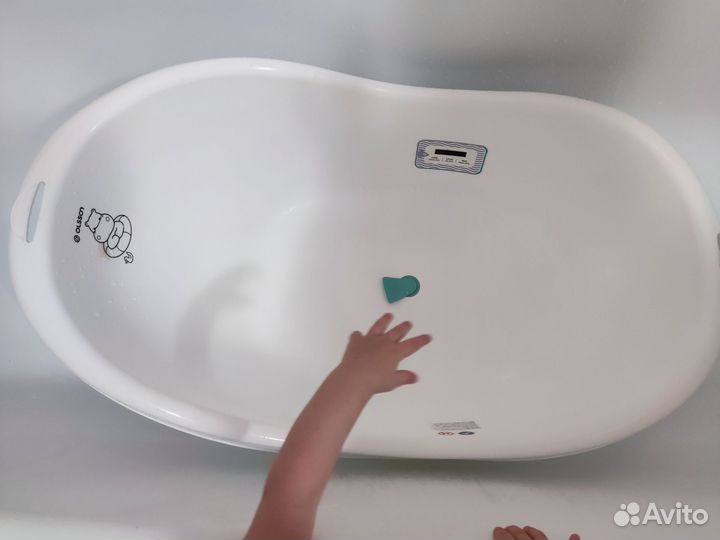Детская ванночка с термометром