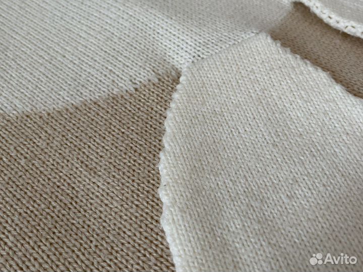 Плед детский вязаный бу