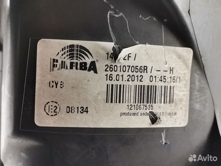 Фара правая Renault Clio