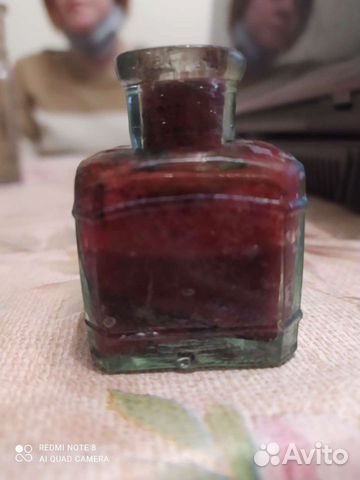 Чернильница дореволюционная с чернилами