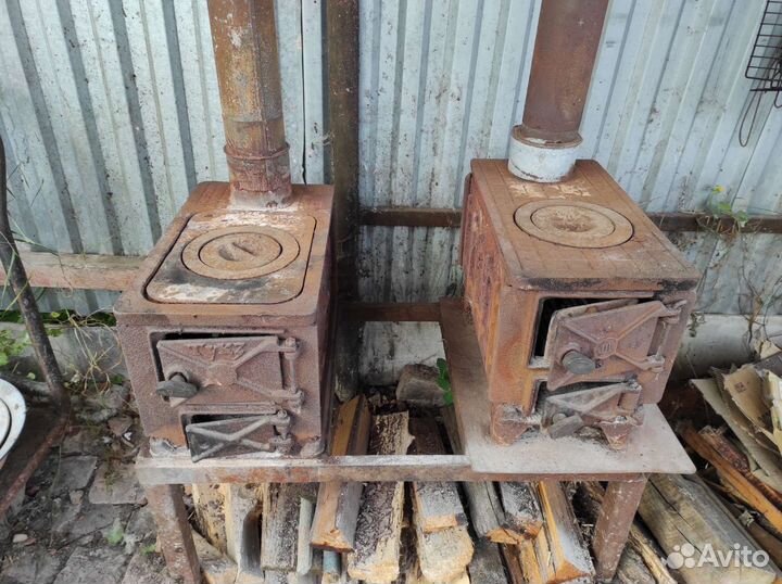 Печь буржуйка чугунная СССР