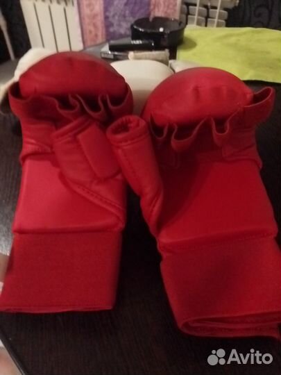 Перчатки для карате детские/ защита паха