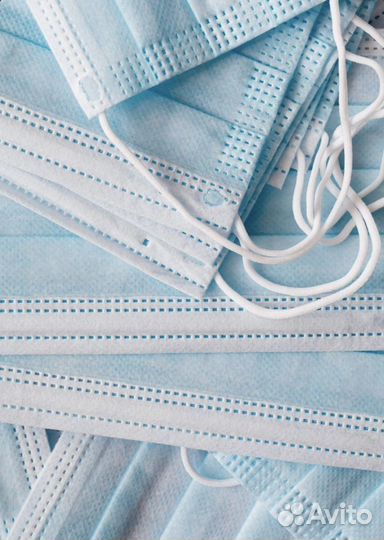 Маски медицинские одноразовые 50 шт