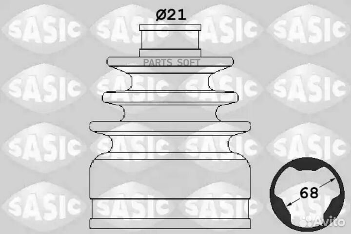 Sasic 1906062 Пыльник шруса кпп nissan qashqai 200