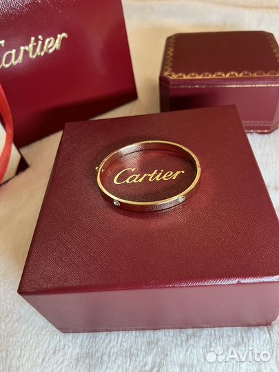 Золотой браслет Cartier