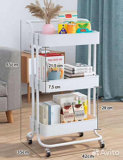 Этажерка /тележка на колесах