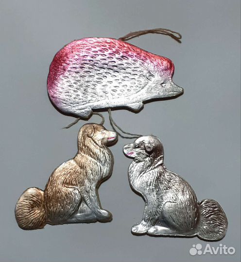 Елочные игрушки СССР картонаж