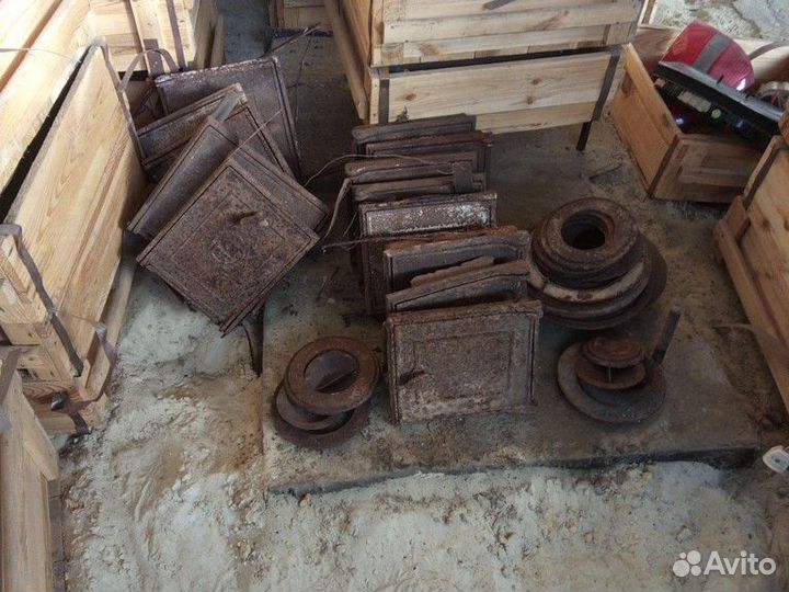 Колосники, дверцы для печей чугунные, плита