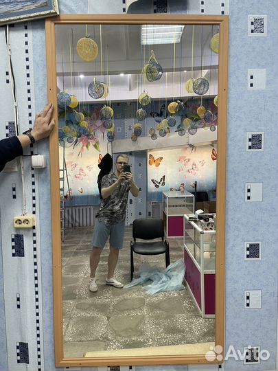 Зеркало настенное /примерочная бу