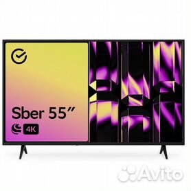 Sber SDX-55U4010B, 55"(139 см), UHD 4K новый