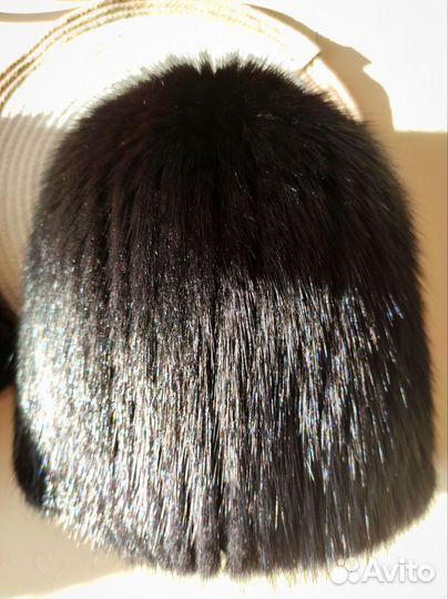 Норковая шапка женская новая из норки с ушками