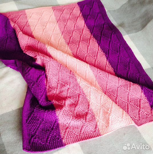 Новый детский плед handmade из хлопка