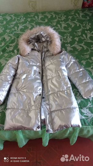 Детские зимние куртки для девочек 128,152