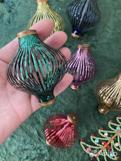 Елочные игрушки лауша винтаж