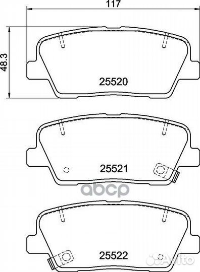 Колодки тормозные дисковые зад NP6042 nisshinbo