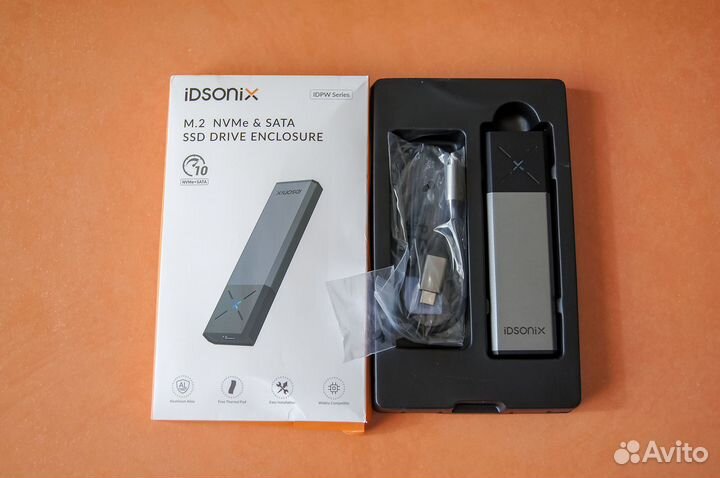 IDsonix внешний корпус SSD sata/nvme