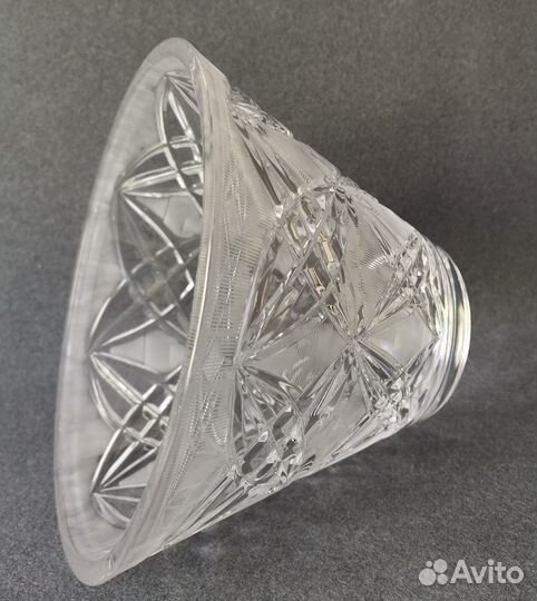 Ваза для фруктов хрустальная ГДР, новая