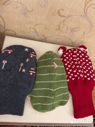 Шапочки демисезонные на 2-3 года