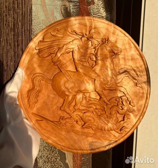 Тарелка на стену, Чеканка Tripoli Libya Латунь