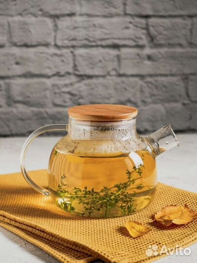 Стеклянный заварочный чайник
