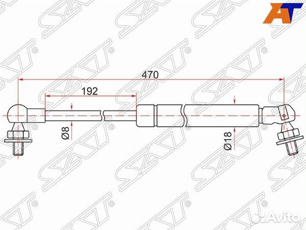 Амортизатор капота toyota cresta