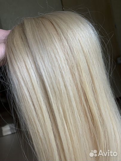 Волосы для наращивания 50 см блонд