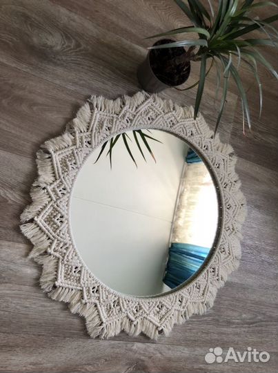Зеркало макраме
