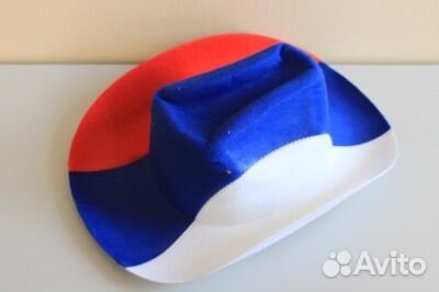 Шляпа фетр, российский флаг