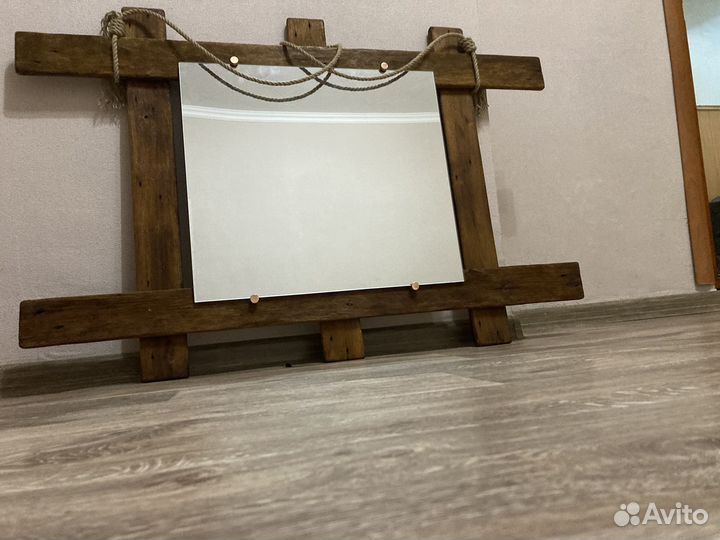 Зеркало в стиле лофт, ручная работа