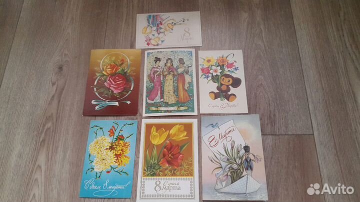 Открытки ссср.8марта.чистые