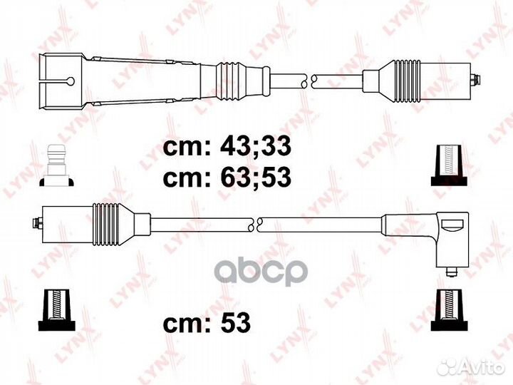 Комплект высоковольтных проводов (класс F) SPC8