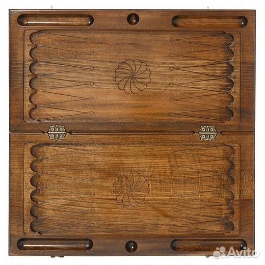 Нарды резные Шестигранный узор 61 х 63 см бук Армения 62767