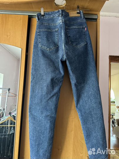 Джинсы женские мом высокая посадка