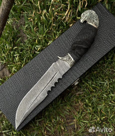 Нож арлан из дамасской стали