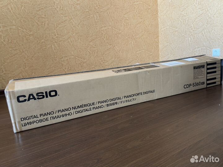 Цифровое пианино casio cdp s360 bk новое